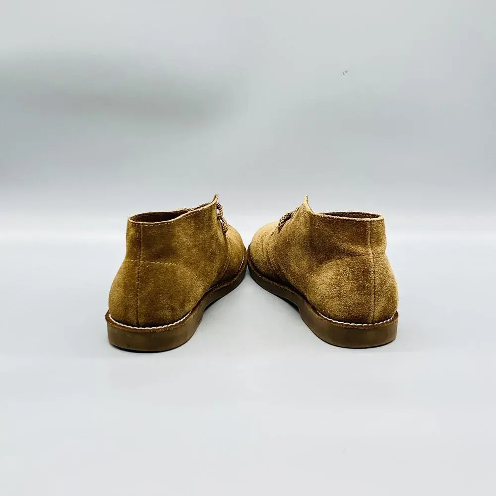 J Crew Boots Boys 3 Brown Suede Chukka Desert Ankle Lace Up Casual Crewcuts